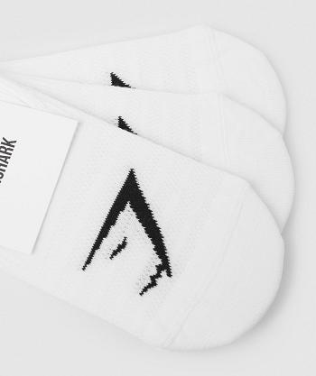Dámské Ponožky Gymshark No Show 3pk Bílé | CZ 4162HAP